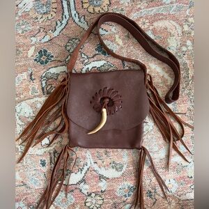 Authentic Jimmi WZ Brown Leather Crossbody